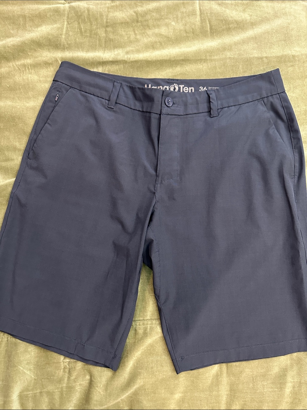 Hang Ten Men's Dark Navy Flat Front Shorts